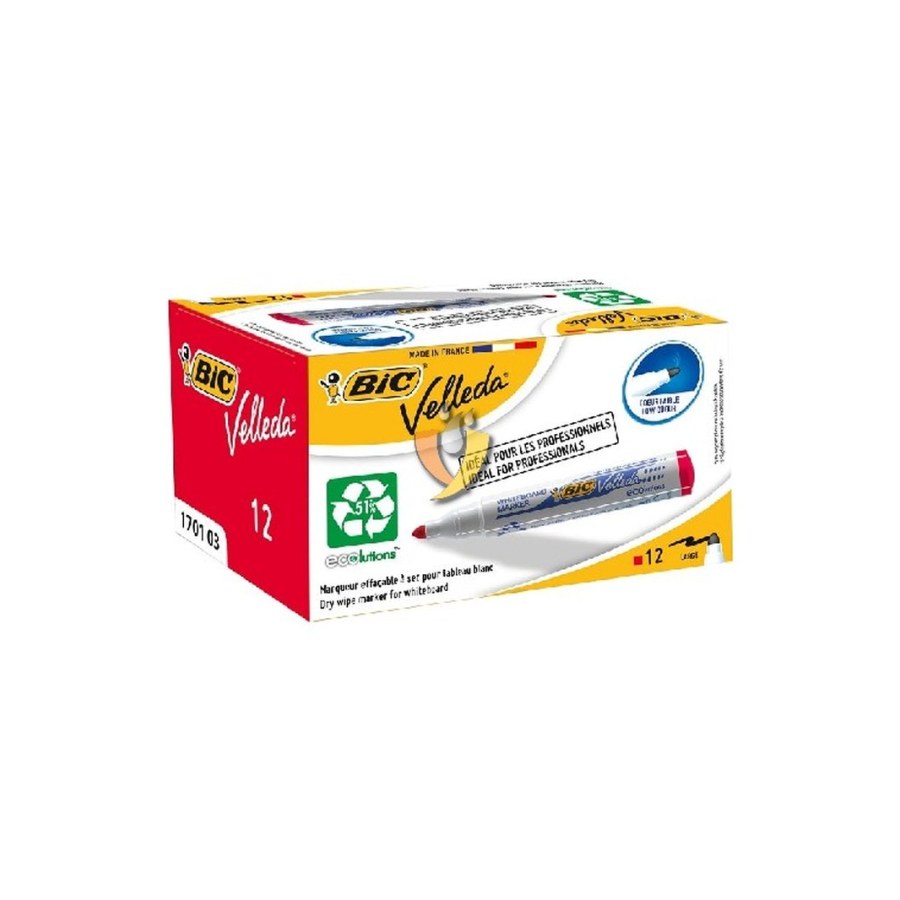 Bic Tahta Kalemı 1701 Yuvarlak Uc Kırmızı 12 LI Ku