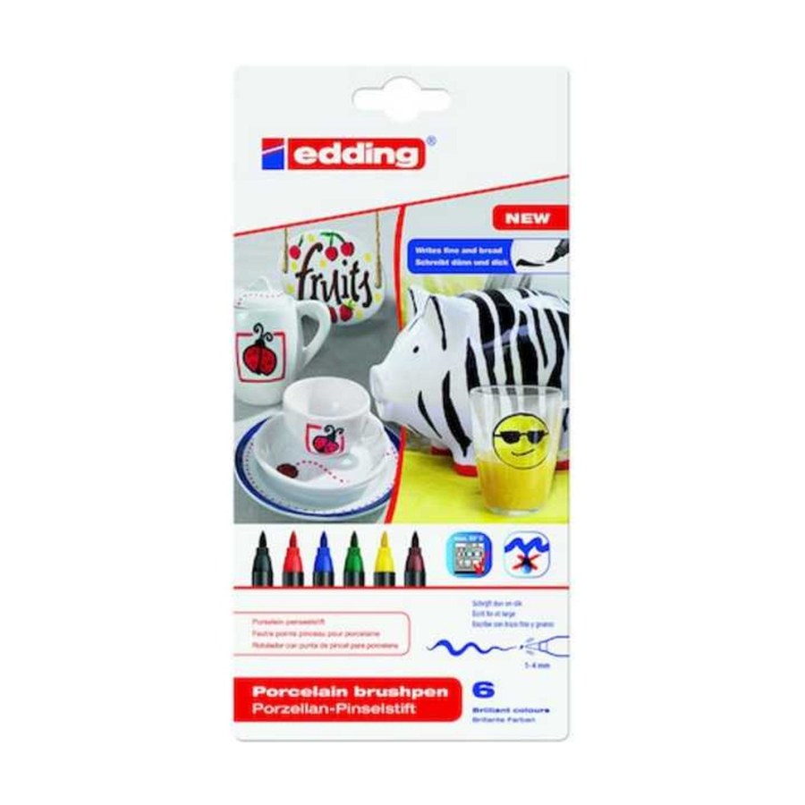 Edding Porselen Kalemi 6lı Set Standart- Famıly(ar