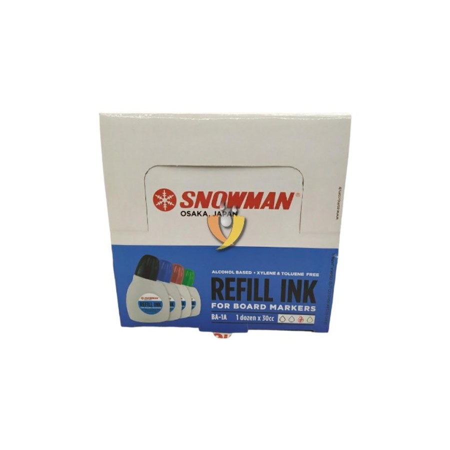 Tahta Kalem Mürekkebi Kırmızı 30cc Bn-1a Snowman
