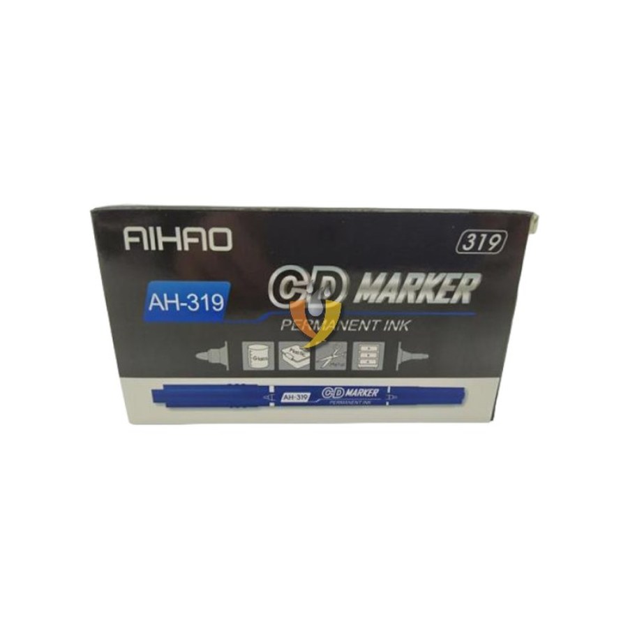 Çift Taraflı Cd Kalemi Mavi Şah-ah 319M Aıhao