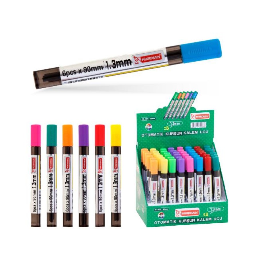 1,3 MM Kalem Ucu 2B 90 MM 6lı M-625 Mikro