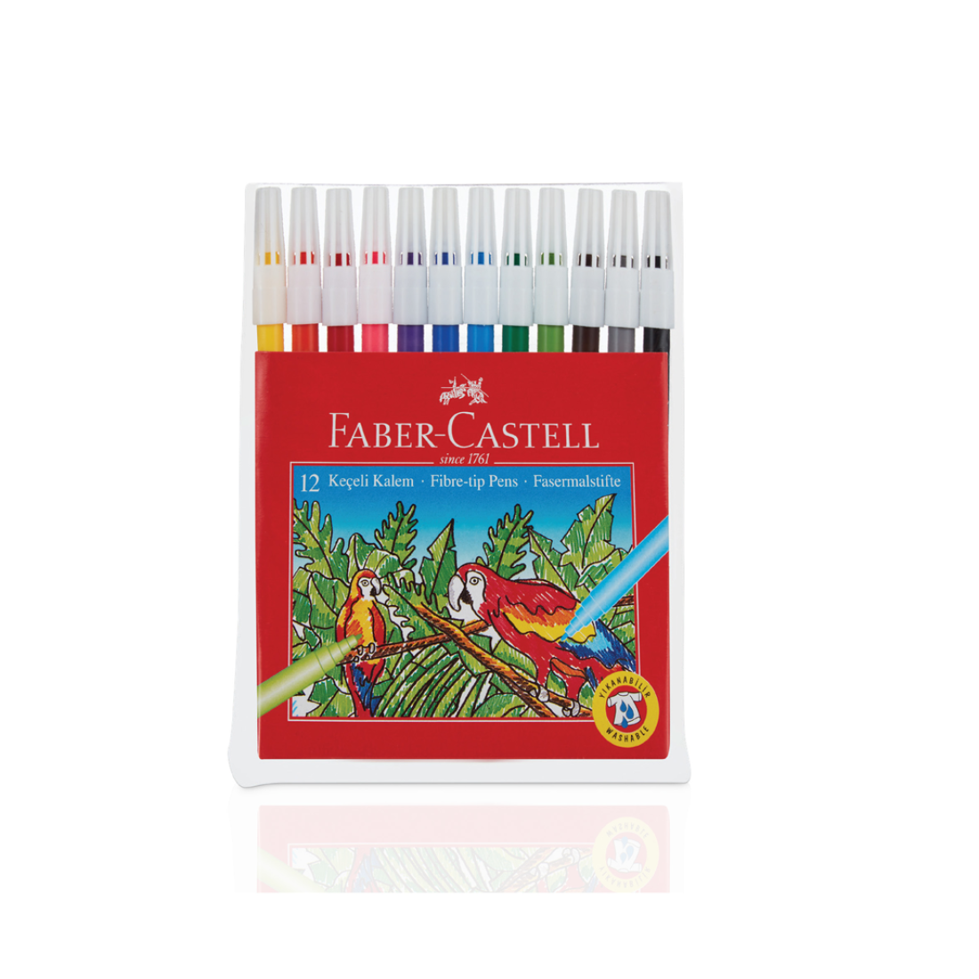 Keçeli Kalem Yıkanabilir 12 LI Faber