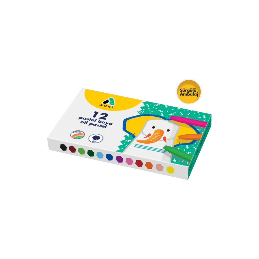 Pastel Boya 12 Renk Adel