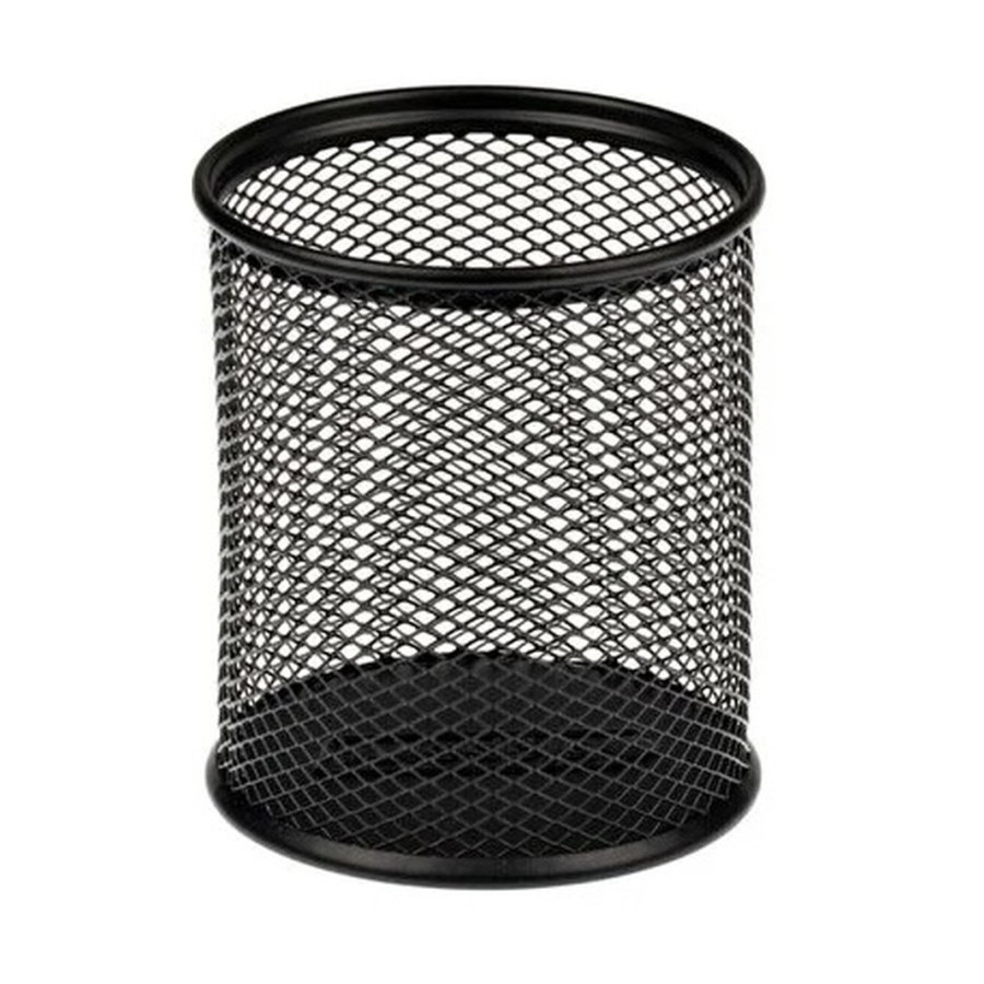 Kalemlik File Masaüstü Metal Siyah Stilo