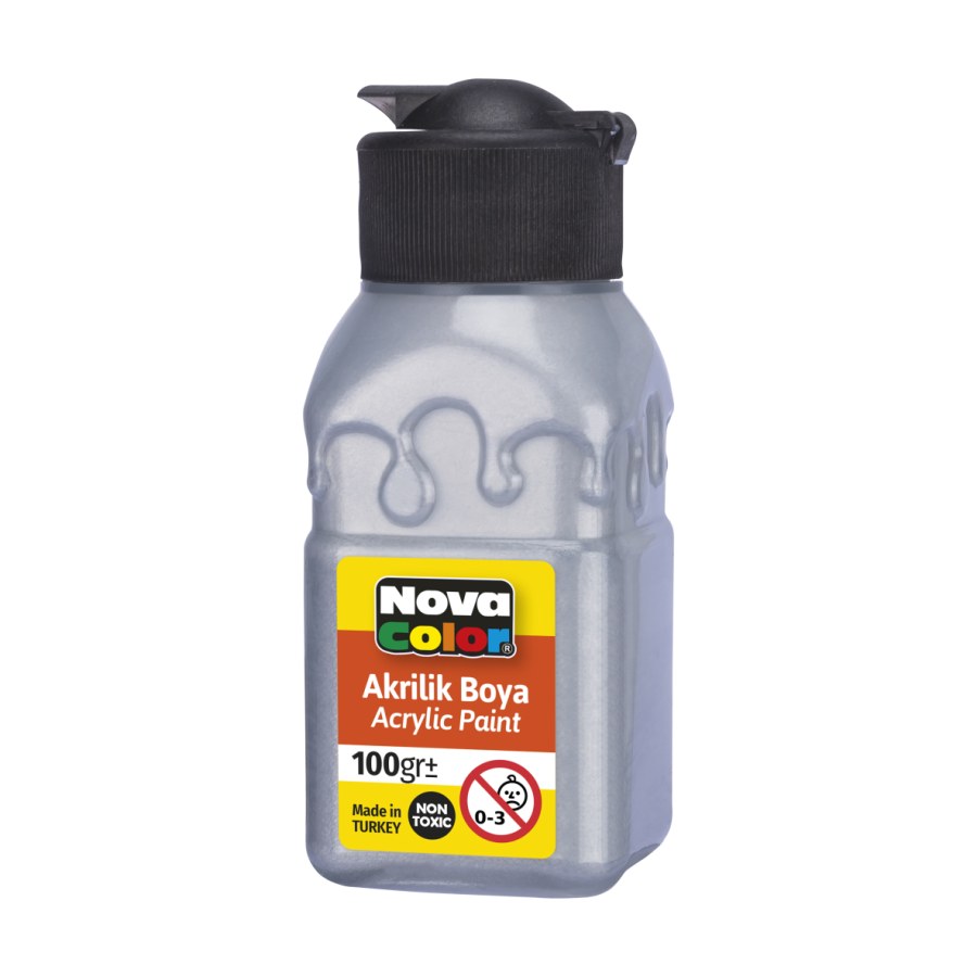 Akrilik Boya 100 GR Gumus Nova Color Nc 2036
