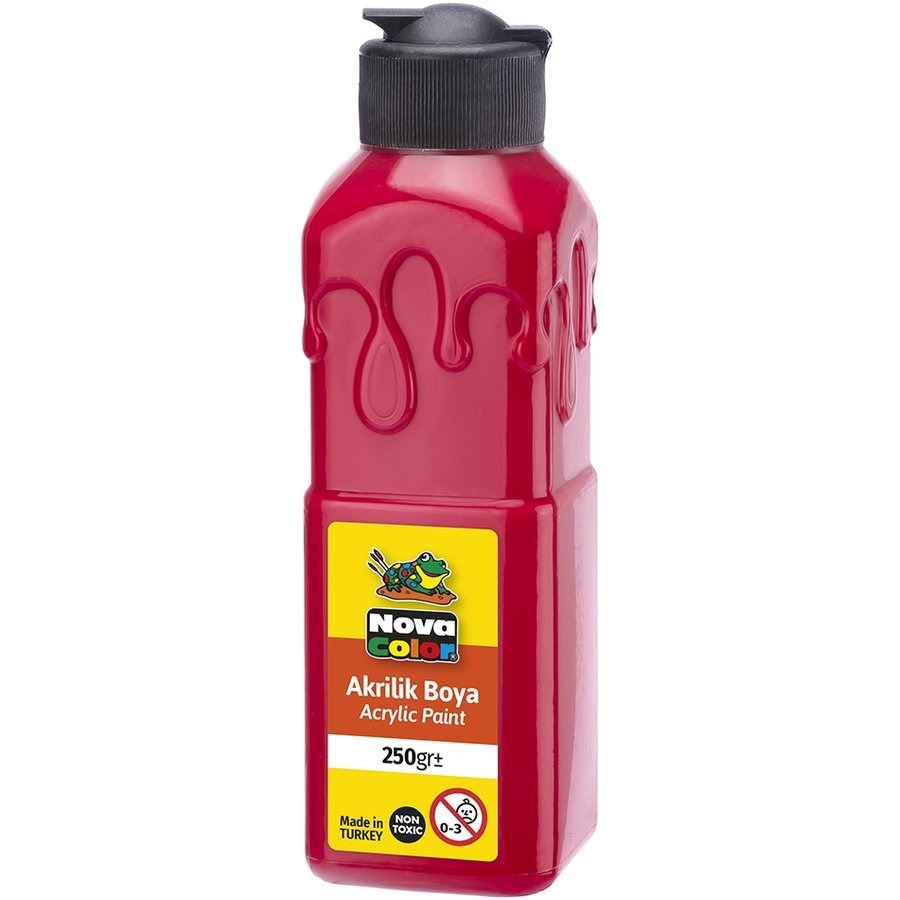 Akrilik Boya 250 Ml Kırmızı Nova Color Nc 3011