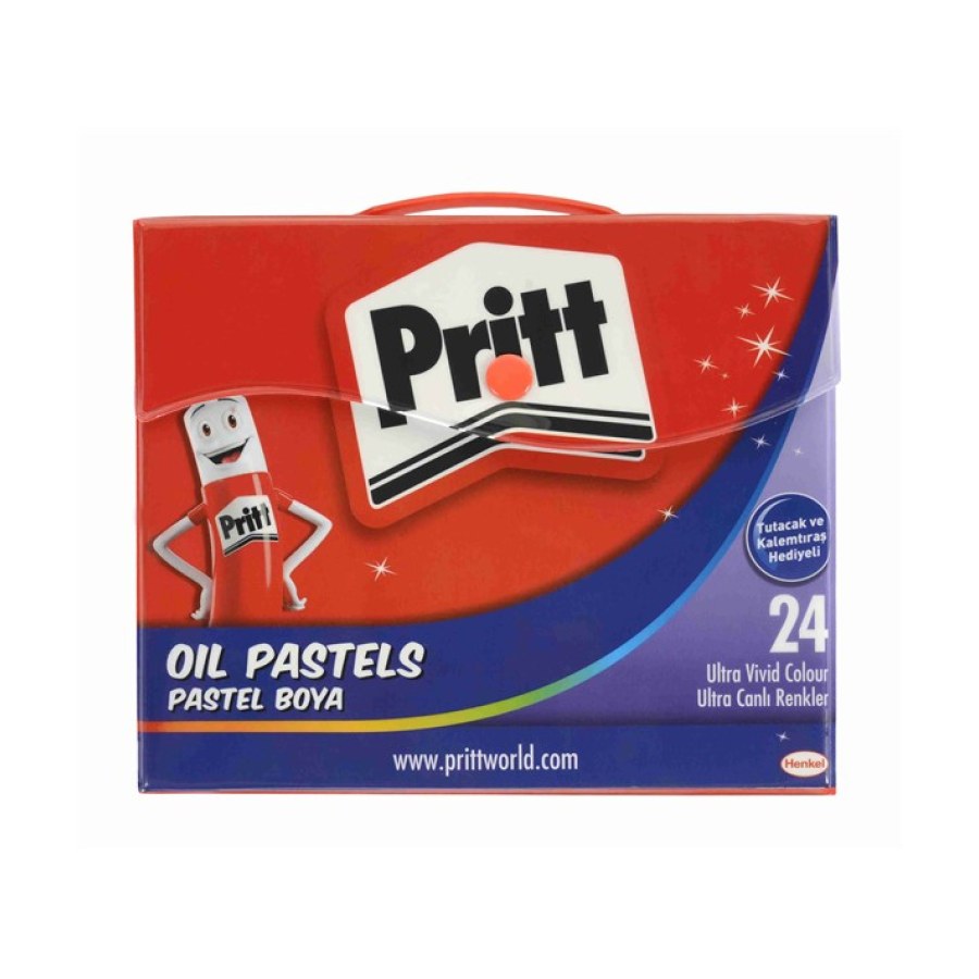 Pastel Boya 24 Renk Çantalı Pritt