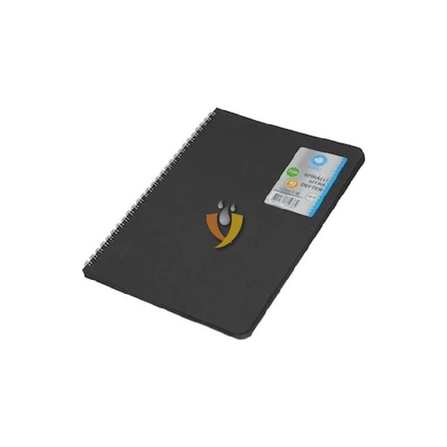 Siyah Defter Spiralli Küçük Boy