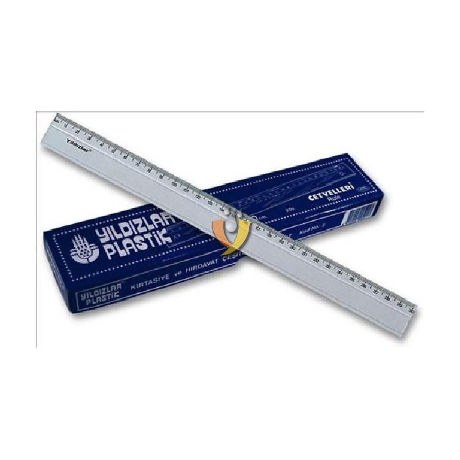 Plastik Cetvel 50 Cm Yıldızlar