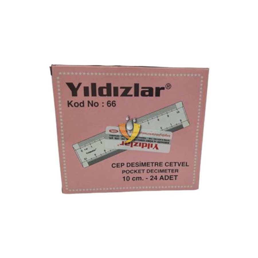 Plastik Cetvel10 Cm Yıldızlar
