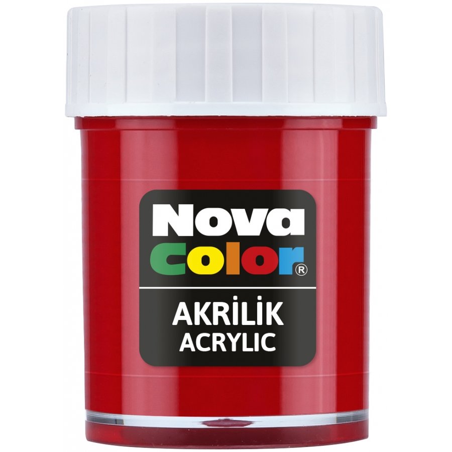 Akrilik Boya 30 Ml Kırmızı Nova Color