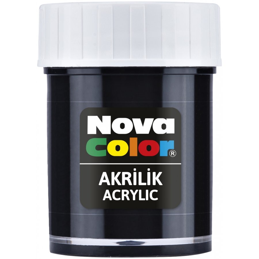 Akrilik Boya 35 Ml Siyah Nova Color
