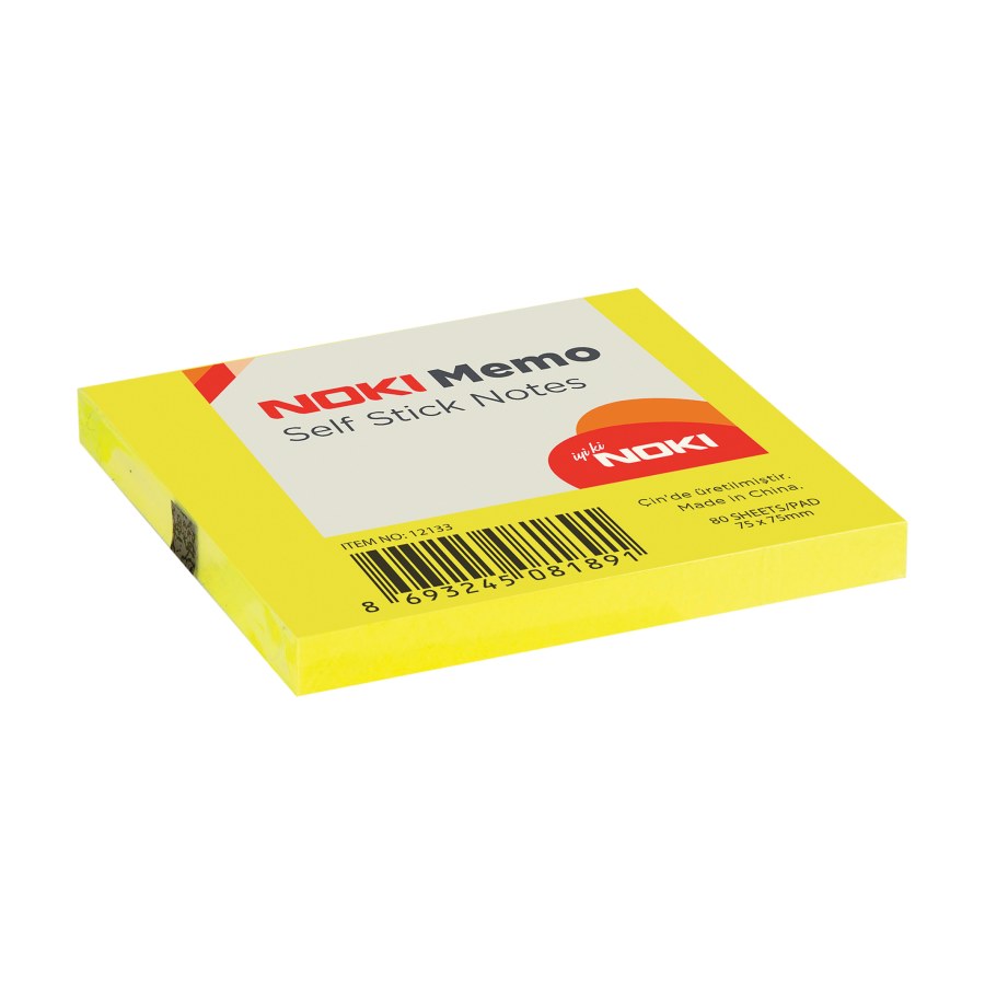 Postit 76-76 Yapışkanlı Limon Sarı Noki