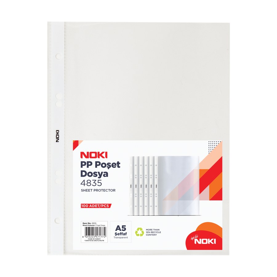 Noki Poşet Dosya A5 100 LÜ