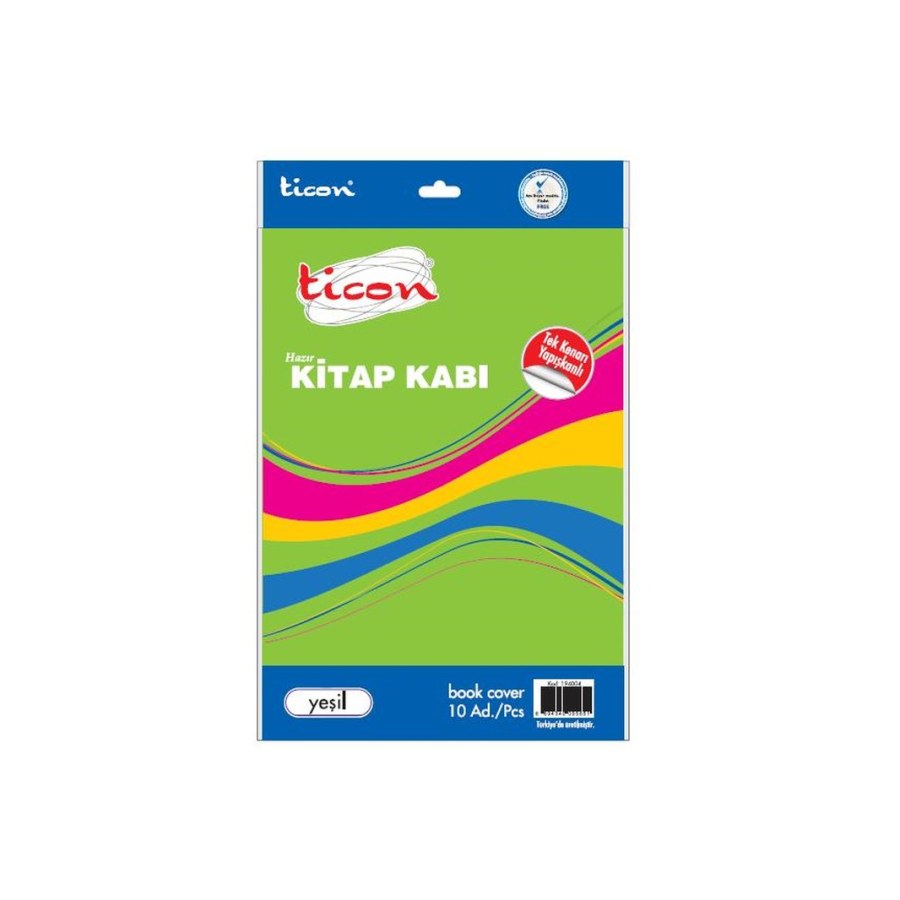 Kitap Kabı Mavi 10 LU Paket Ticon