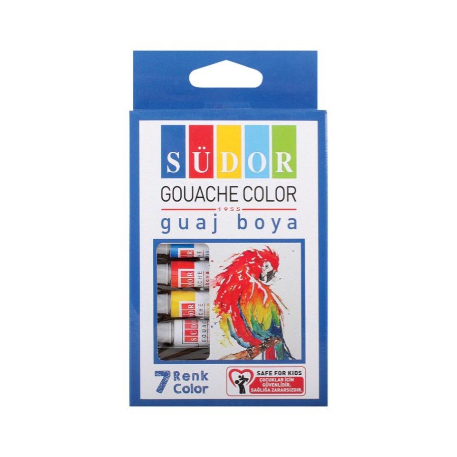 Guaj Boya 7 Renk Tüp Südor
