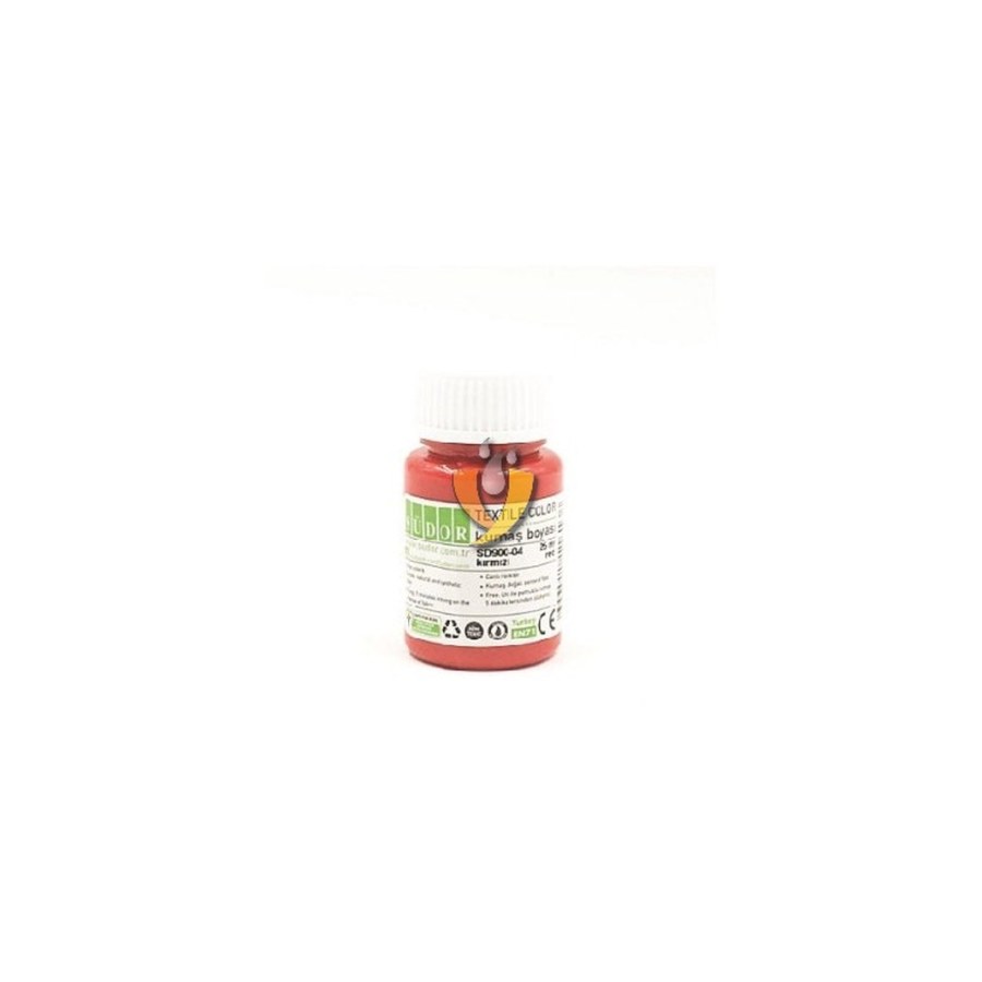Kumaş Boyası Kırmızı 25 Ml Südor