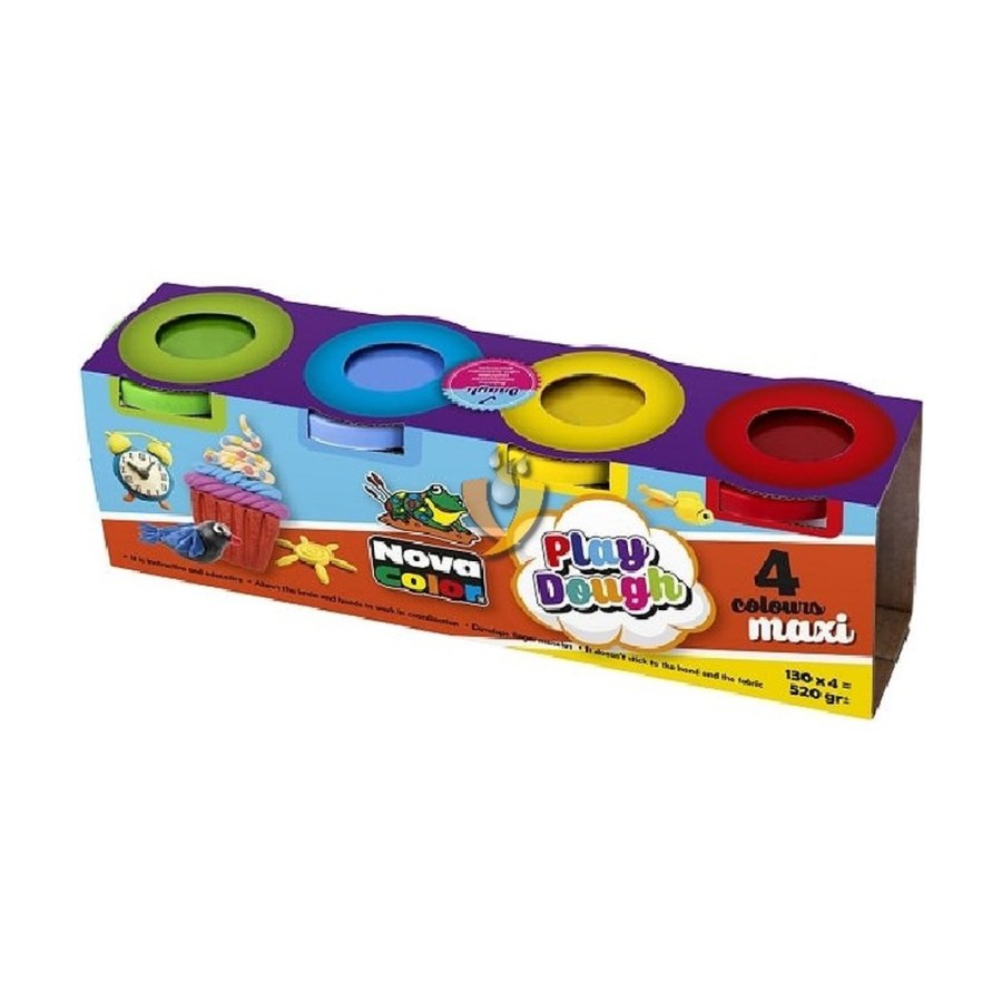 Nova Color Oyun Hamur 4 Renk Maxi