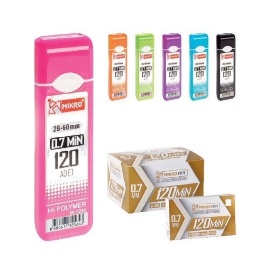 07 MM Kalem Ucu 2B 60 MM 20 LI M-600 Mikro