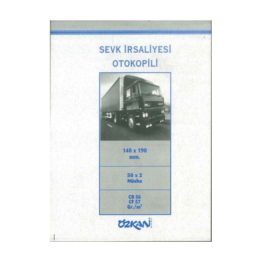 Sevk Irsaliyesi Otokopili 140x190mm Özkan