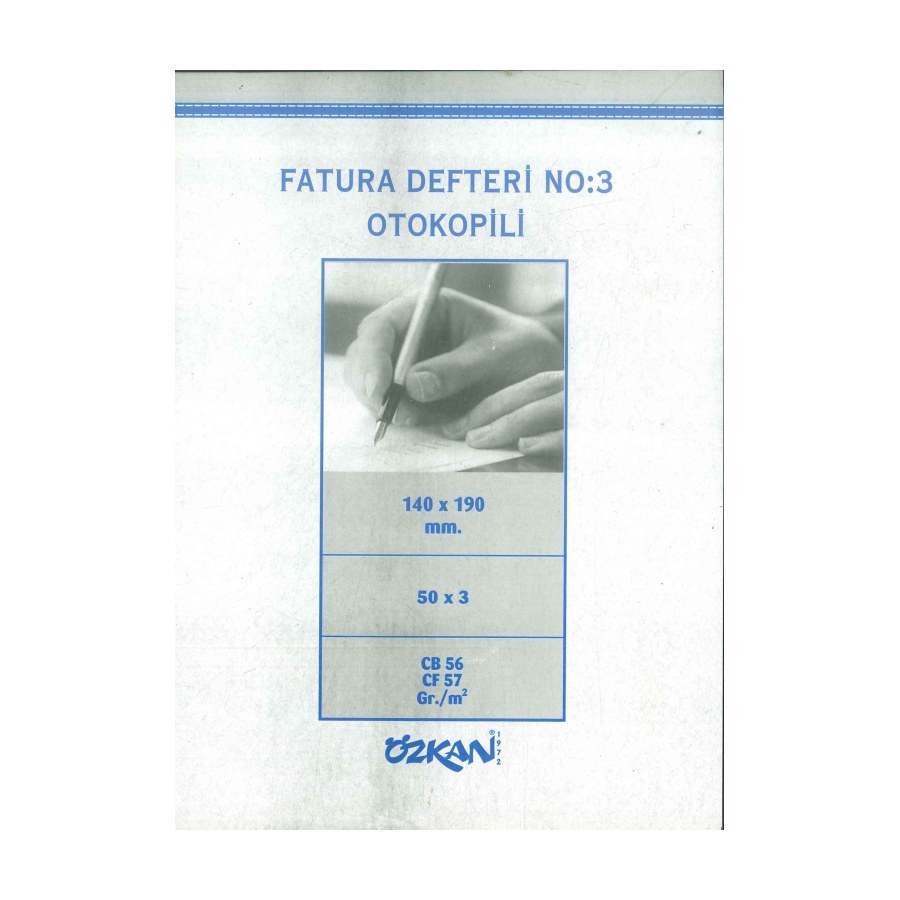 Fatura Defteri No:3 Özkan