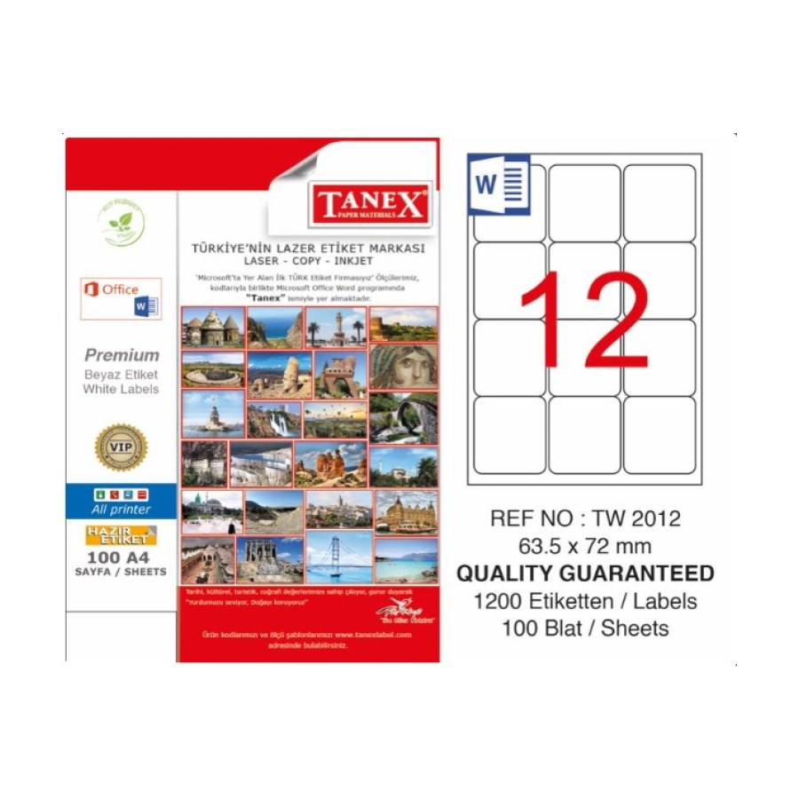 Tanex Etiket Tw-2012