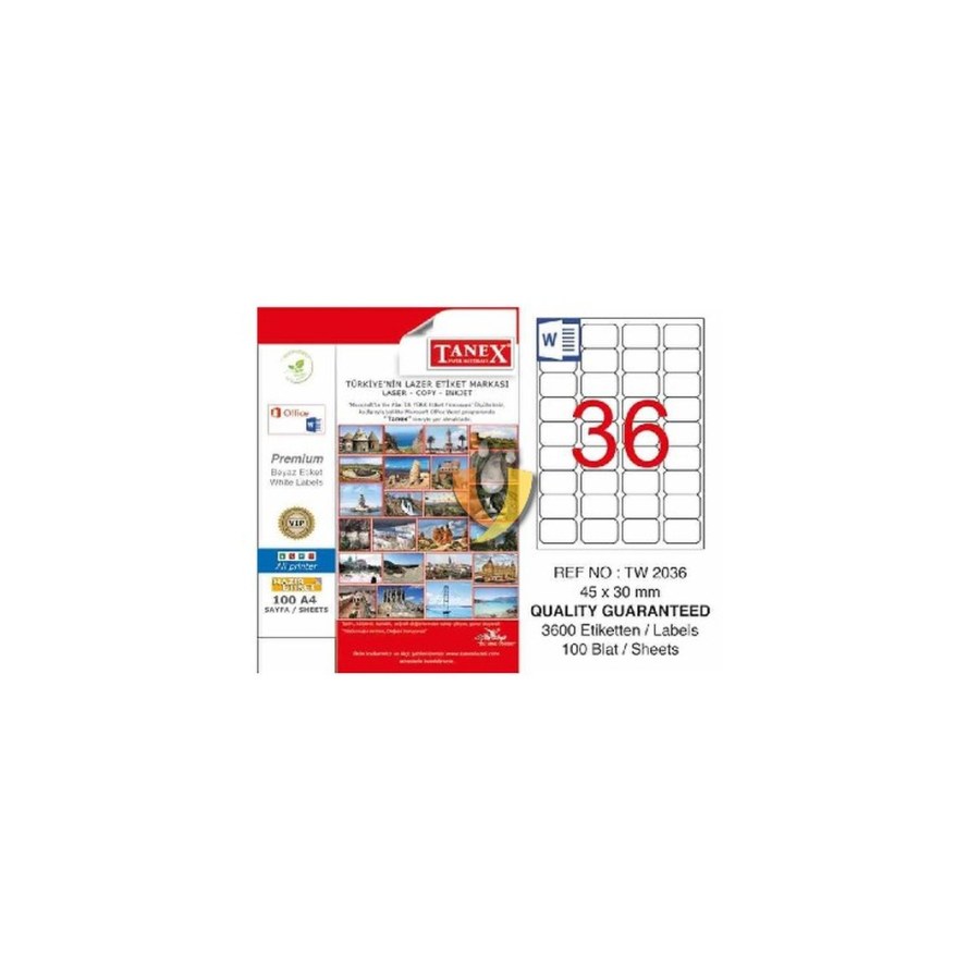 Tanex Etiket Tw 2036