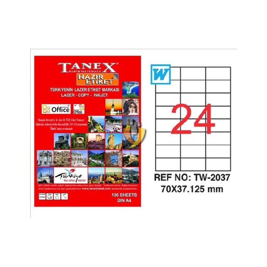Tanex Etiket Tw-2037