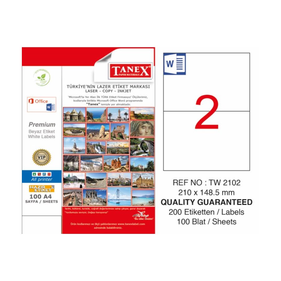 Tanex Etiket Tw- 2102