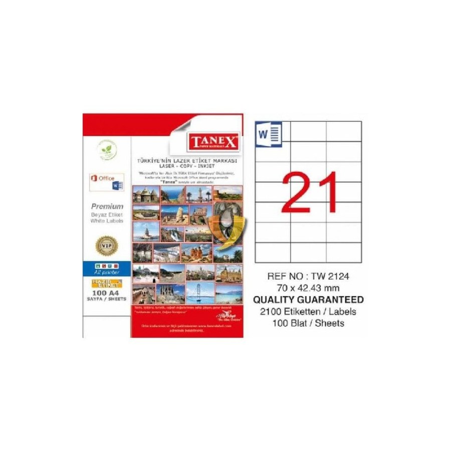 Tanex Etiket Tw-2124