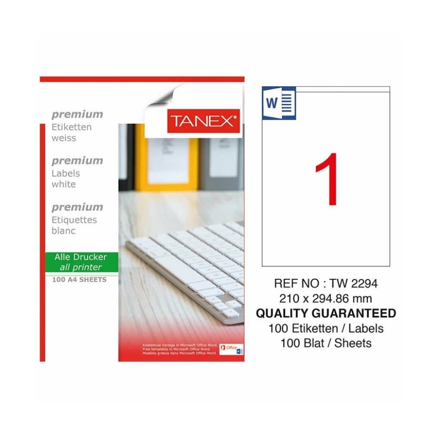 Tanex Etiket Tw-2294