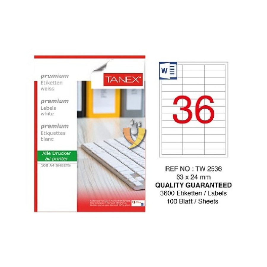 Lazer Etiket 70-30 Tw 2327 Tanex
