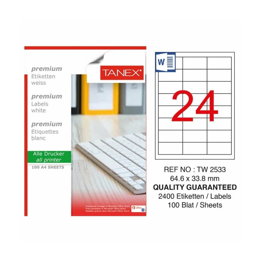 Tanex Etiket Tw-2533