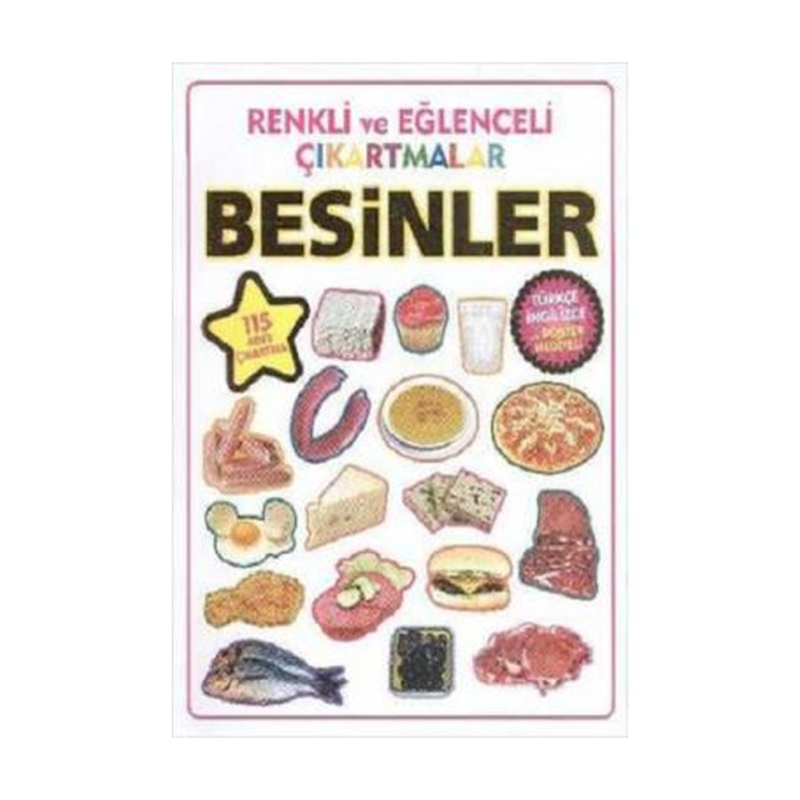 Renklı Ve Eglencelı Cıkartmalar Besınler