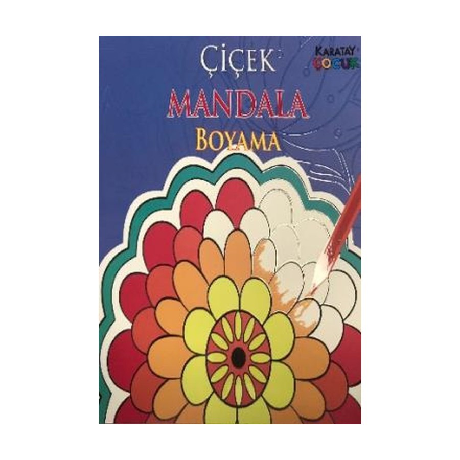 Mandala Çiçek Boyama Karatay